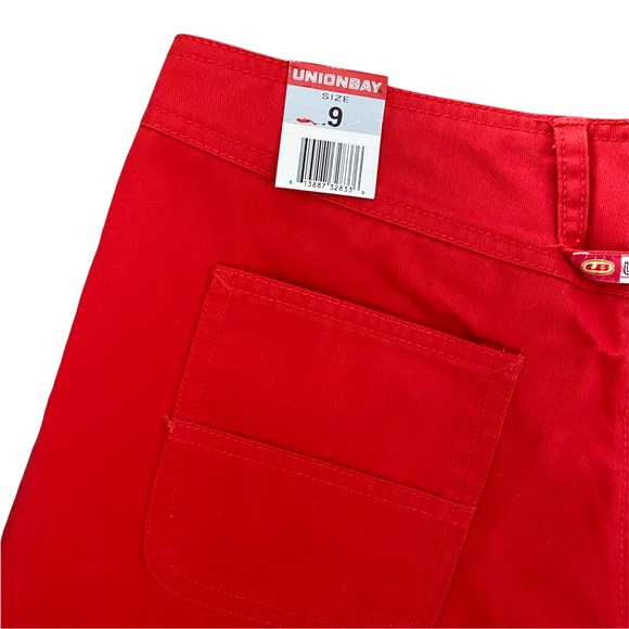 Unionbay NWT Red High Waist Button Up Shorts 9 - Picture 7 of 11